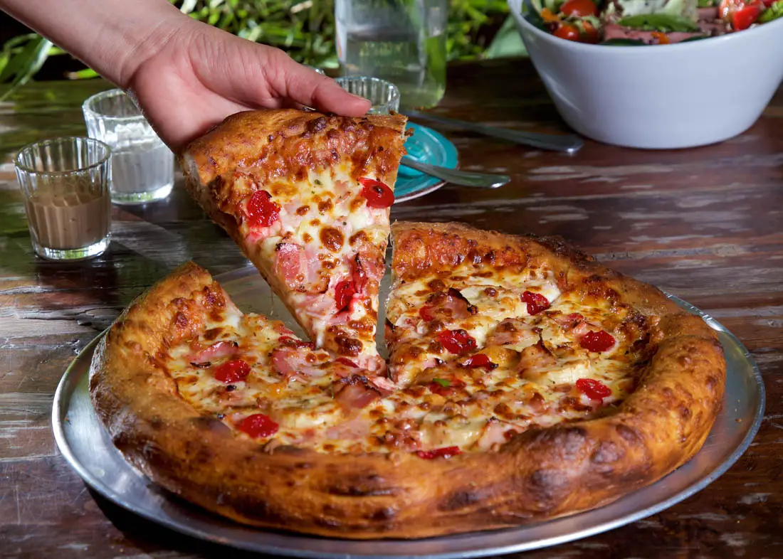 pizza hawaiana green bike
